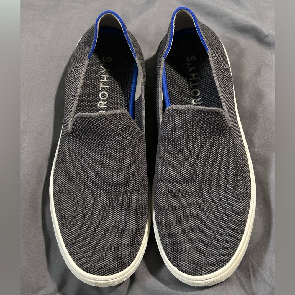 Rothy's Sneaker Slip On Navy Shoe Womens Size W8 - Picture 1 of 5